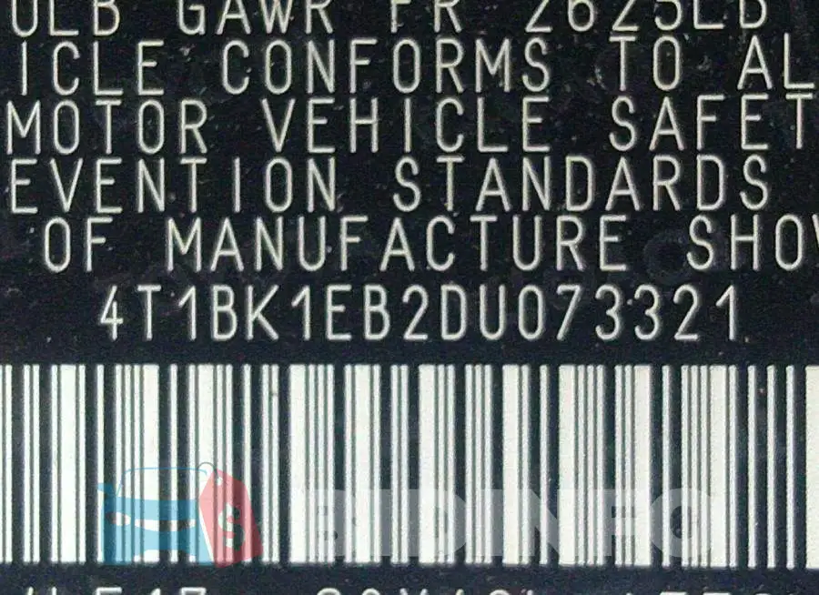4T1BK1EB2DU073321 Photo# 9