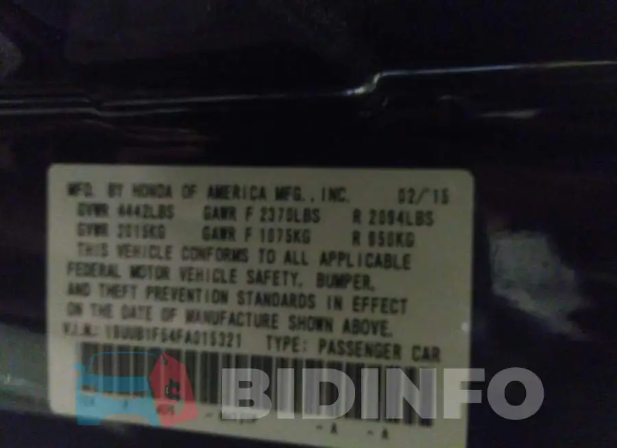 19UUB1F54FA015321 Photo# 9