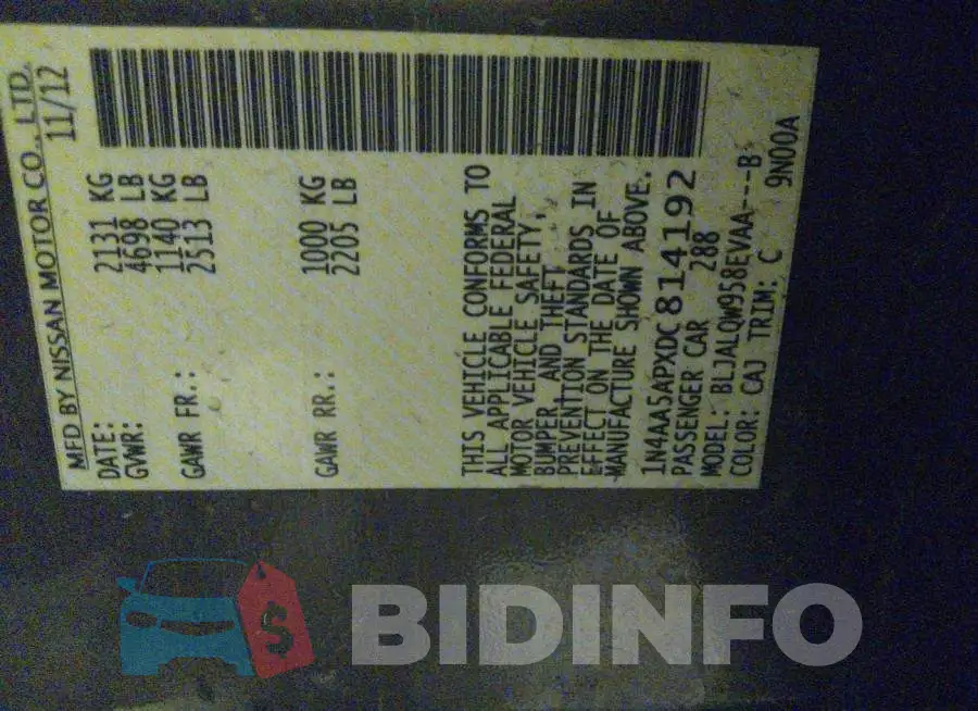 1N4AA5APXDC814192 Photo# 9