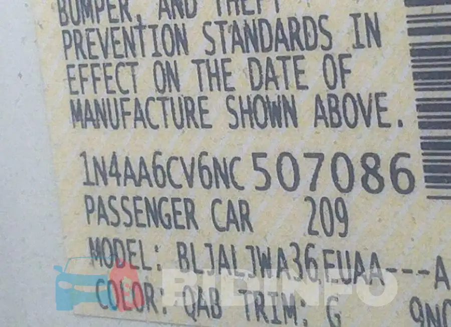1N4AA6CV6NC507086 Photo# 9