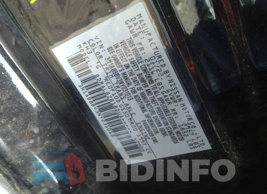 3N1AB8BV3NY231013 Photo# 9