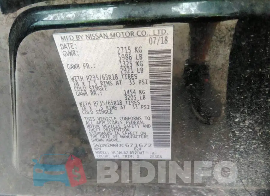 5N1DR2MN9JC671672 Photo# 9