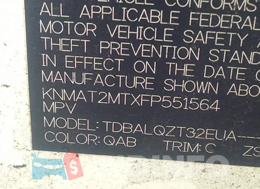 KNMAT2MTXFP551564 Photo# 9