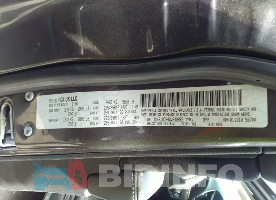 1C4PJMCS4GW240885 Photo# 9
