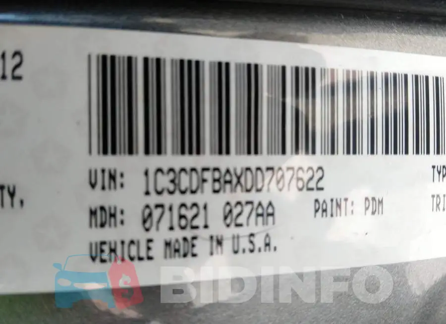 1C3CDFBAXDD707622 Photo# 9