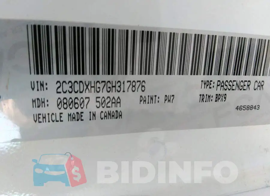 2C3CDXHG7GH317876 Photo# 9