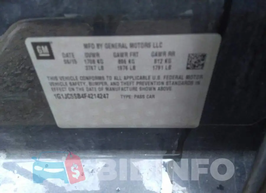 1G1JC5SB4F4214247 Photo# 9