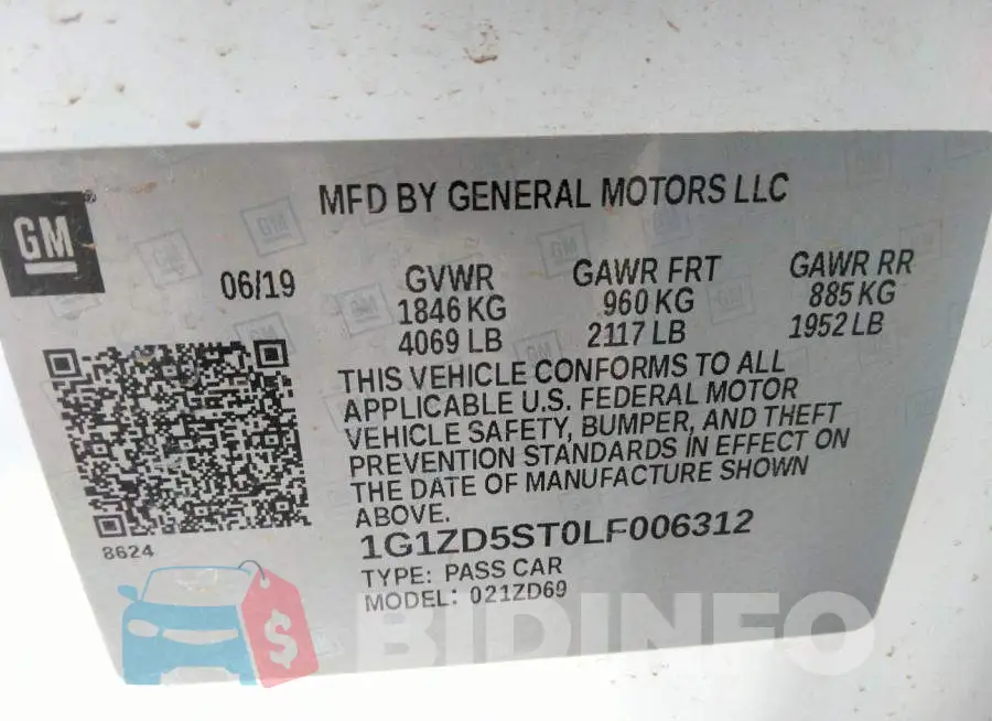 1G1ZD5ST0LF006312 Photo# 9