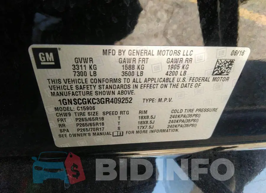 1GNSCGKC3GR409252 Photo# 9