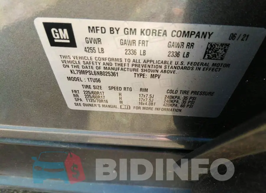 KL79MPSL6NB025361 Photo# 9