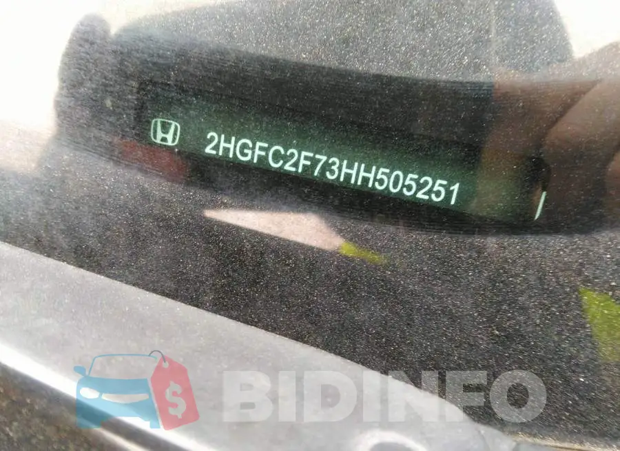 2HGFC2F73HH505251 Photo# 9
