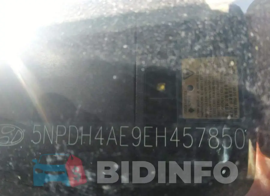 5NPDH4AE9EH457850 Photo# 9