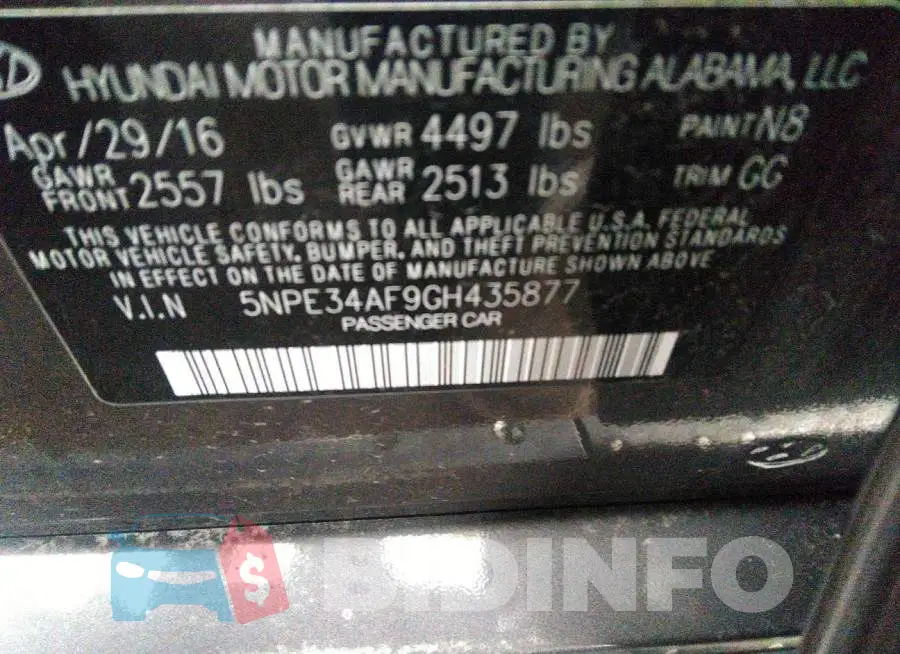 5NPE34AF9GH435877 Photo# 9