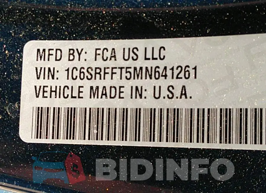 1C6SRFFT5MN641261 Photo# 9