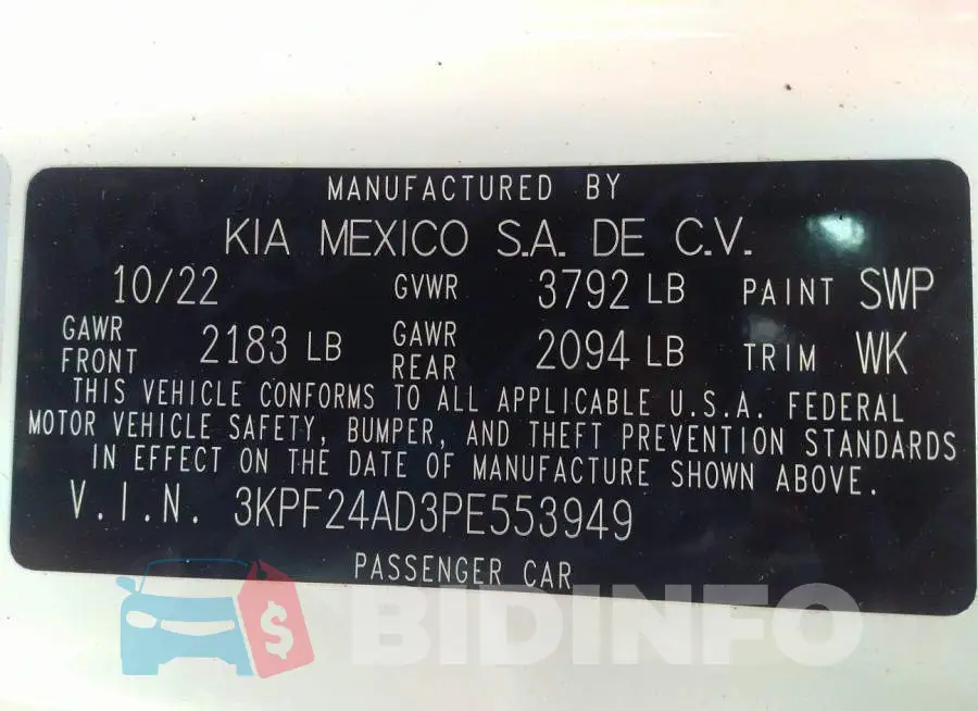 3KPF24AD3PE553949 Photo# 9