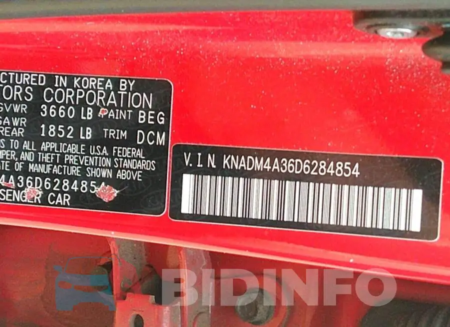 KNADM4A36D6284854 Photo# 9
