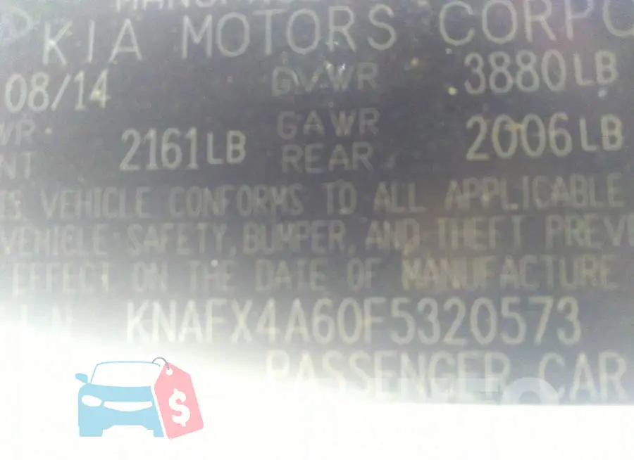 KNAFX4A60F5320573 Photo# 9