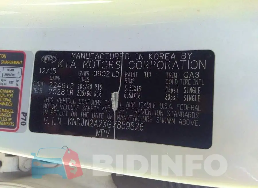 KNDJN2A2XG7859826 Photo# 9