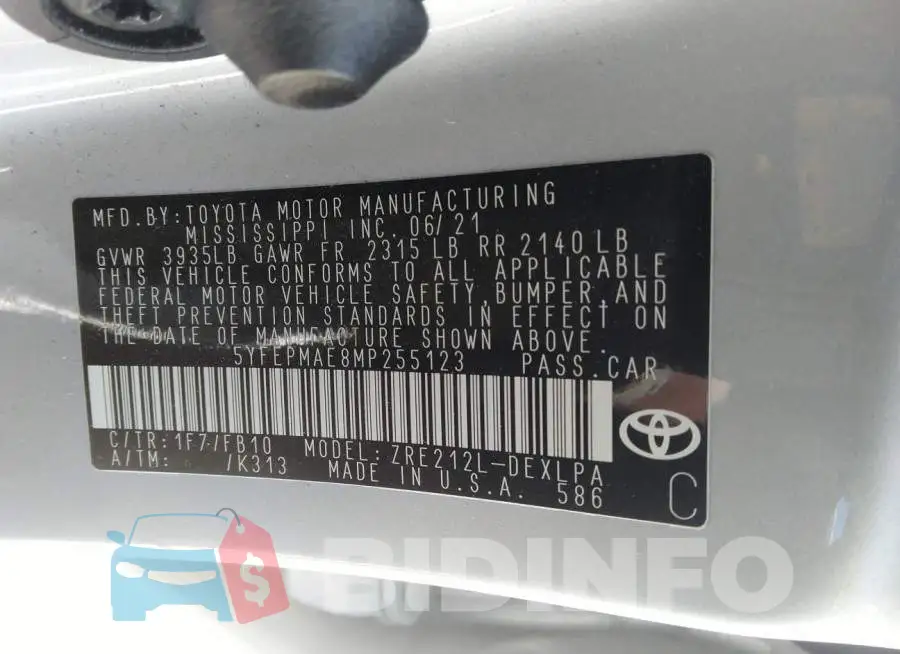 5YFEPMAE8MP255123 Photo# 9