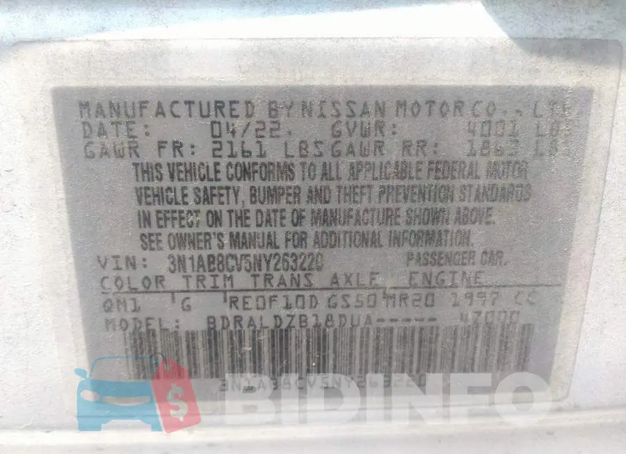 3N1AB8CV5NY263220 Photo# 9