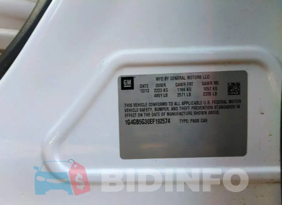 1G4GB5G30EF192574 Photo# 9