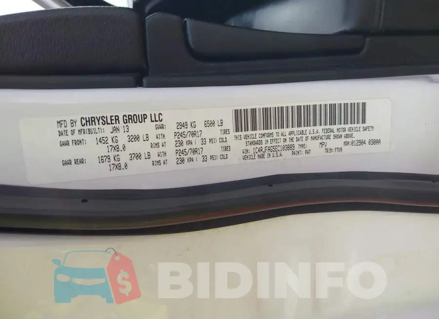 1C4RJFAG5EC103889 Photo# 9