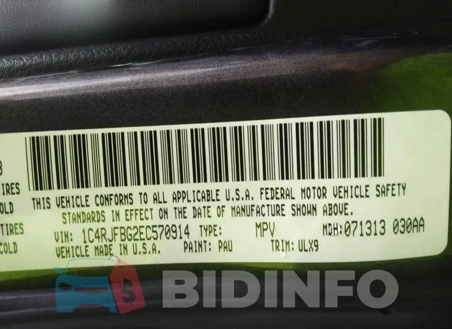 1C4RJFBG2EC570914 Photo# 9