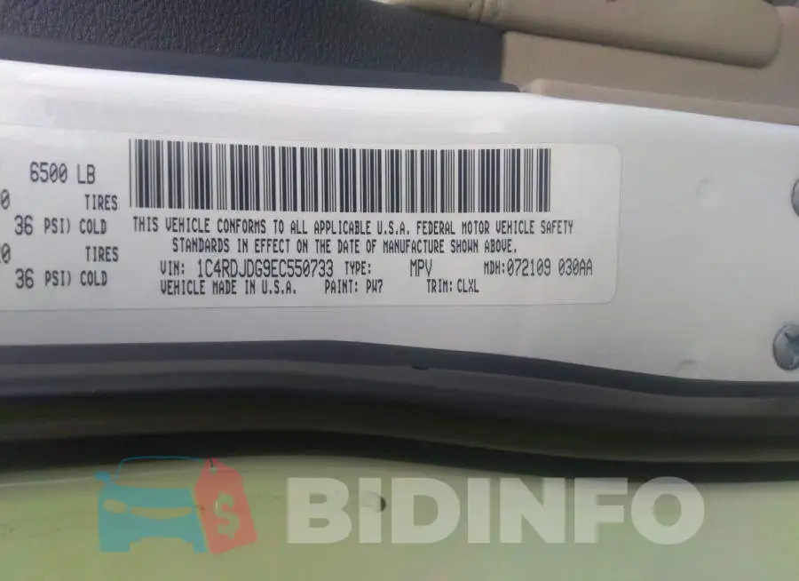 1C4RDJDG9EC550733 Photo# 9