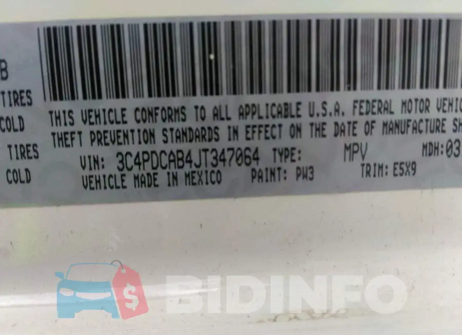 3C4PDCAB4JT347064 Photo# 9