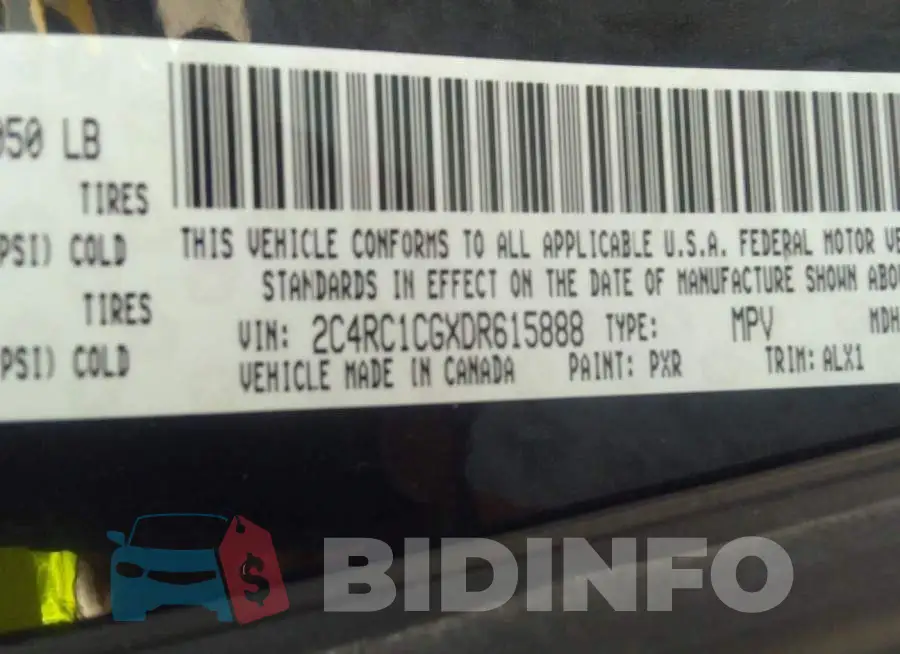 2C4RC1CGXDR615888 Photo# 9