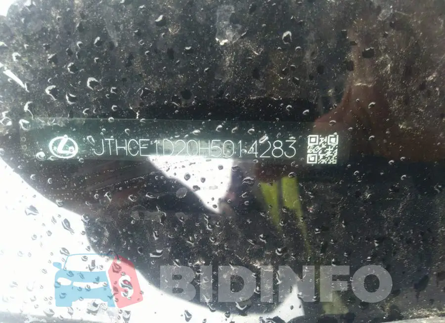 JTHCE1D20H5014283 Photo# 9