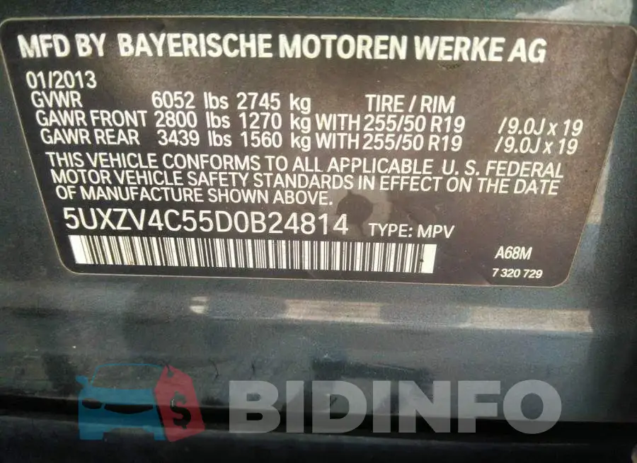 5UXZV4C55D0B24814 Photo# 9