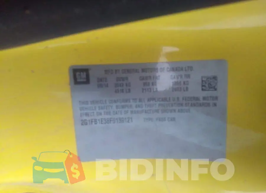 2G1FB1E38F9139121 Photo# 9