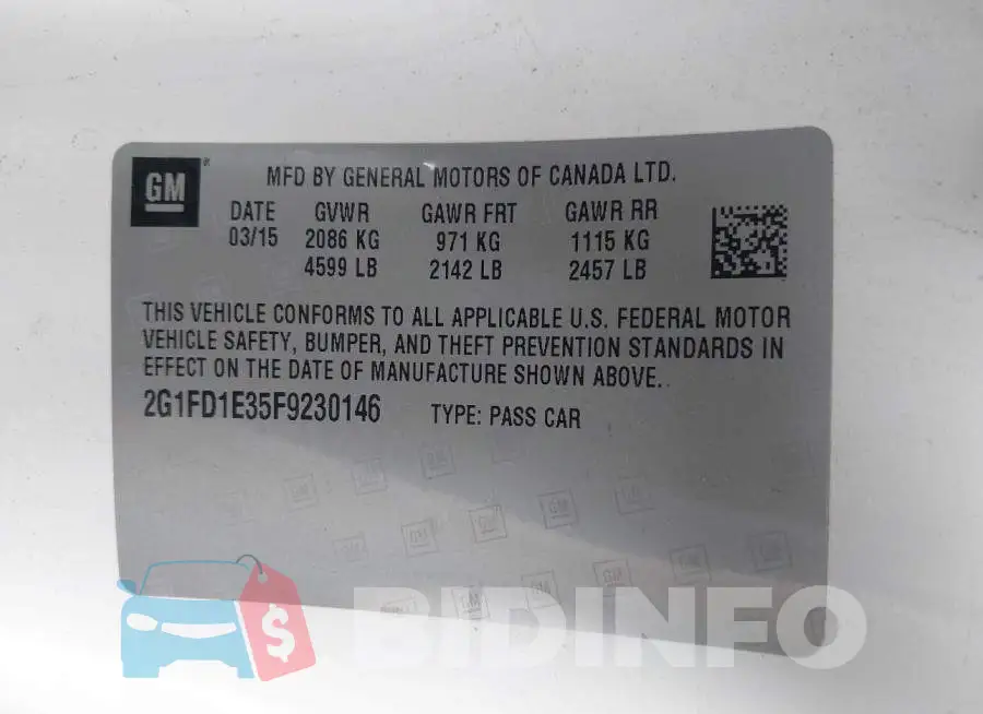 2G1FD1E35F9230146 Photo# 9