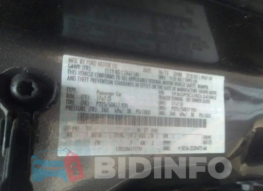 1FADP5CU5DL543962 Photo# 9