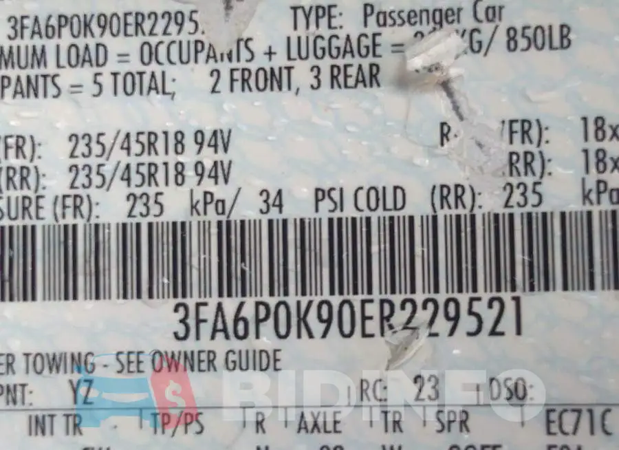 3FA6P0K90ER229521 Photo# 9