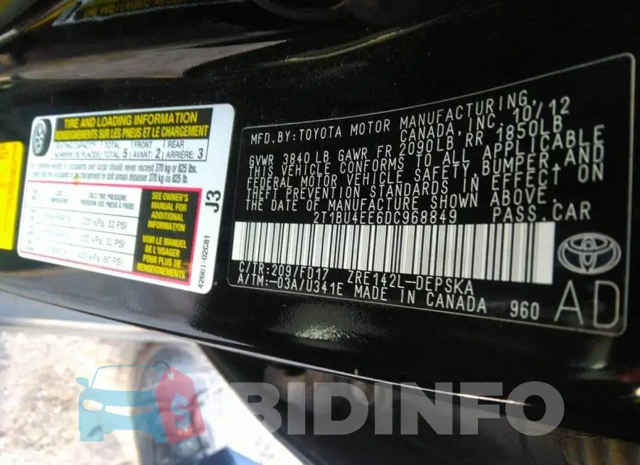 2T1BU4EE6DC968849 Photo# 9