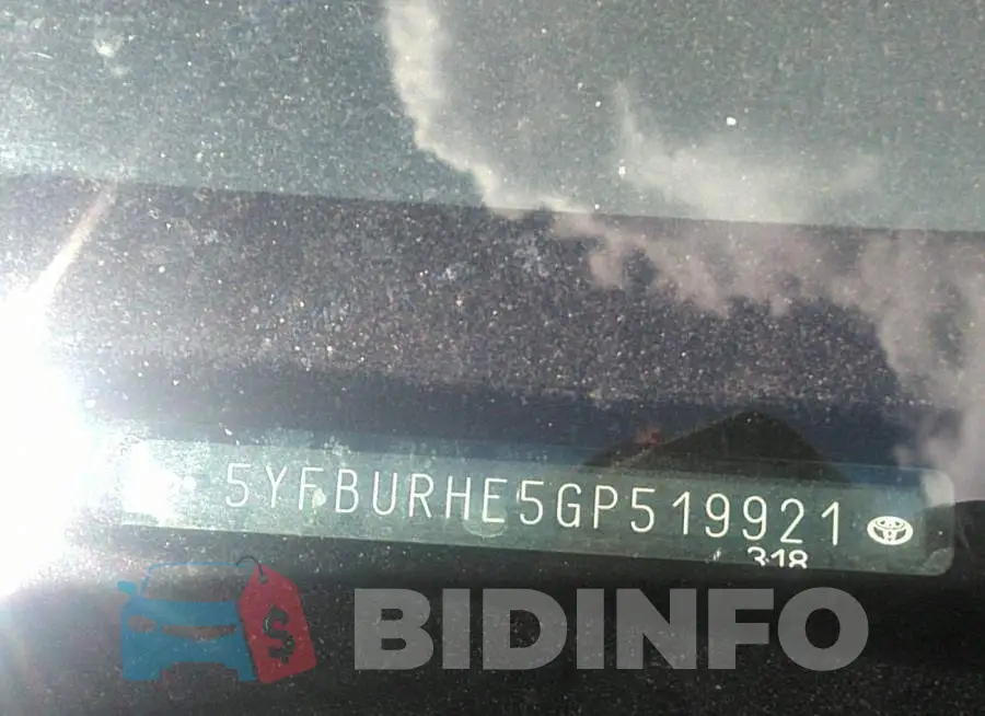 5YFBURHE5GP519921 Photo# 9