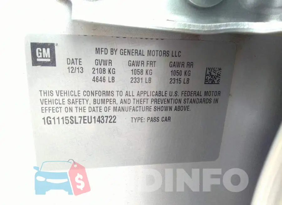 1G1115SL7EU143722 Photo# 9