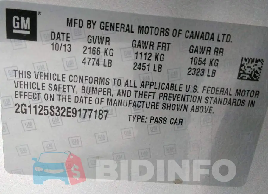 2G1125S32E9177187 Photo# 9