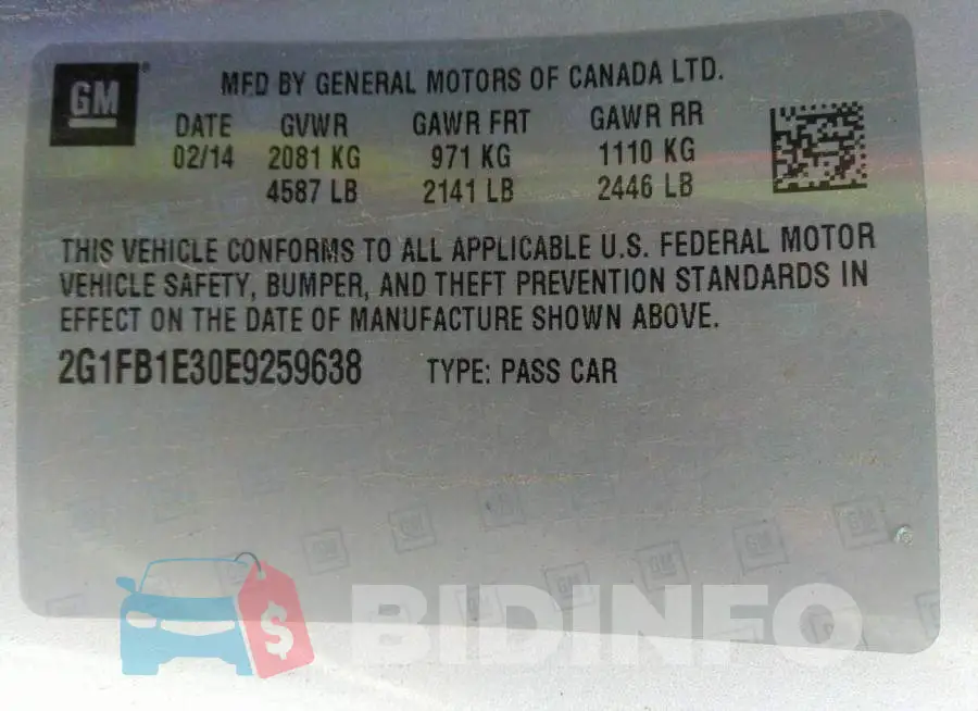 2G1FB1E30E9259638 Photo# 9