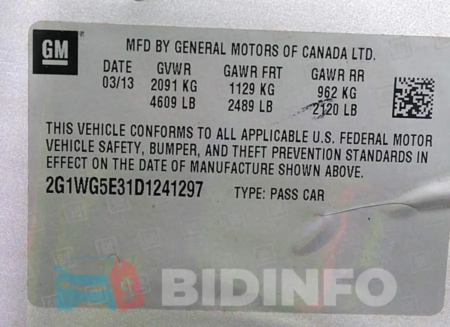 2G1WG5E31D1241297 Photo# 9