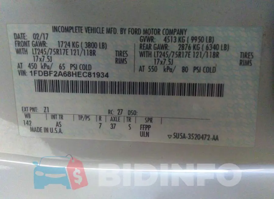 1FDBF2A68HEC81934 Photo# 9