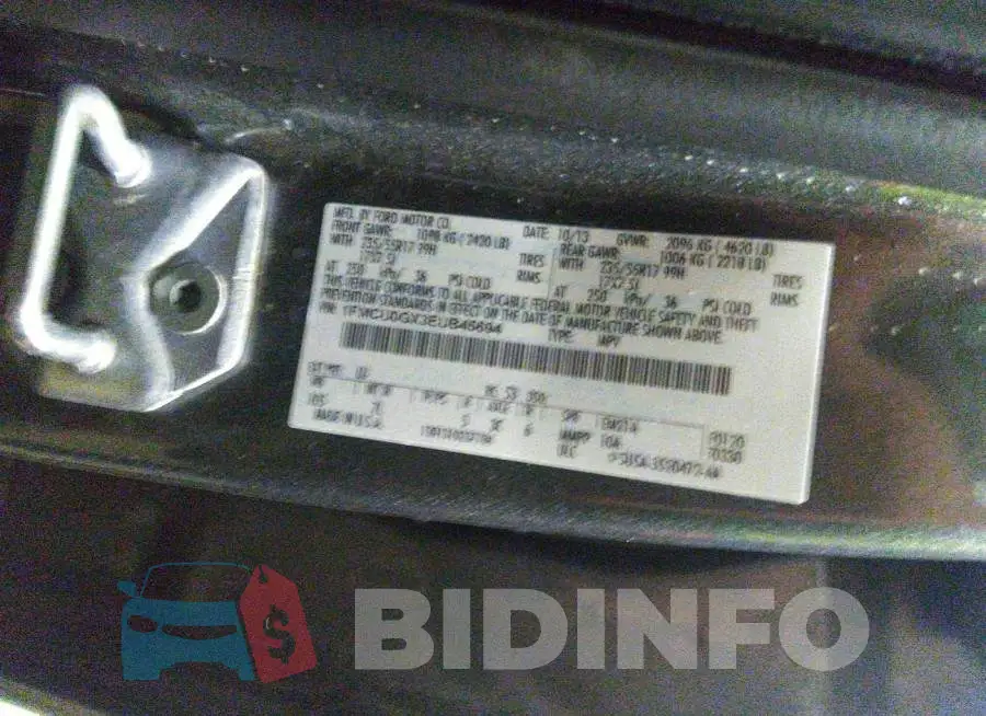 1FMCU0GX3EUB45694 Photo# 9