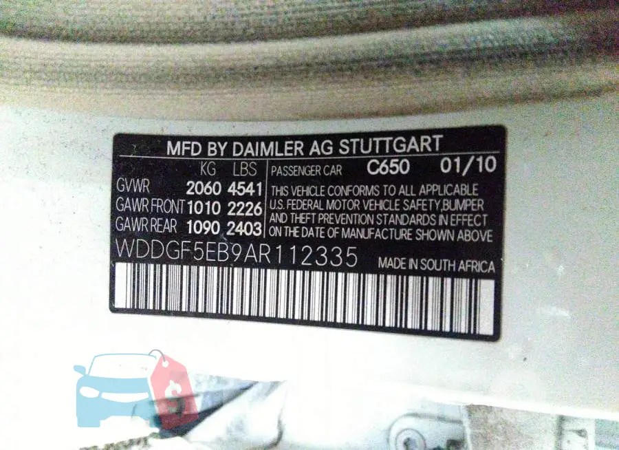 WDDGF5EB9AR112335 Photo# 9