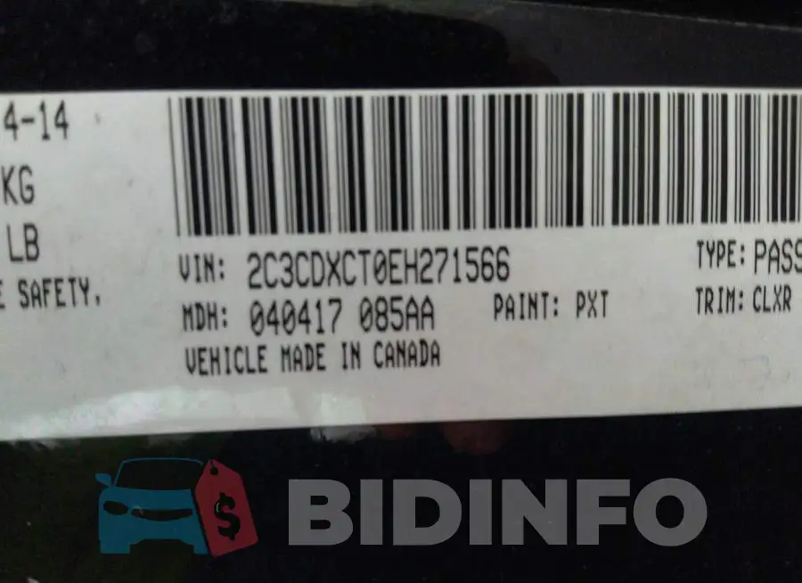 2C3CDXCT0EH271566 Photo# 9