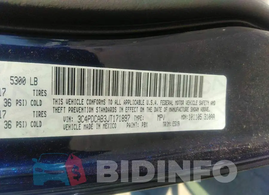 3C4PDCAB3JT171897 Photo# 9
