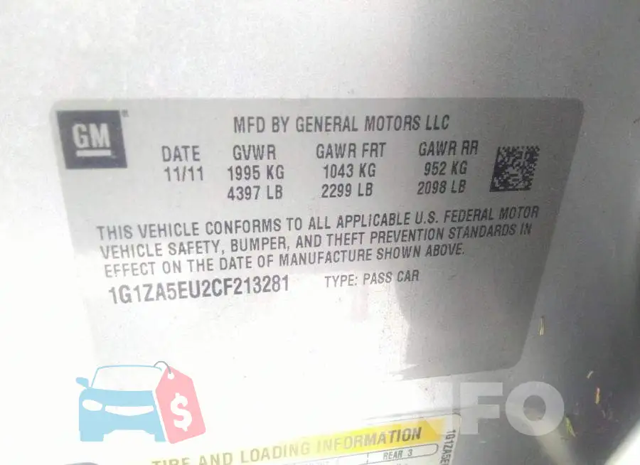 1G1ZA5EU2CF213281 Photo# 9