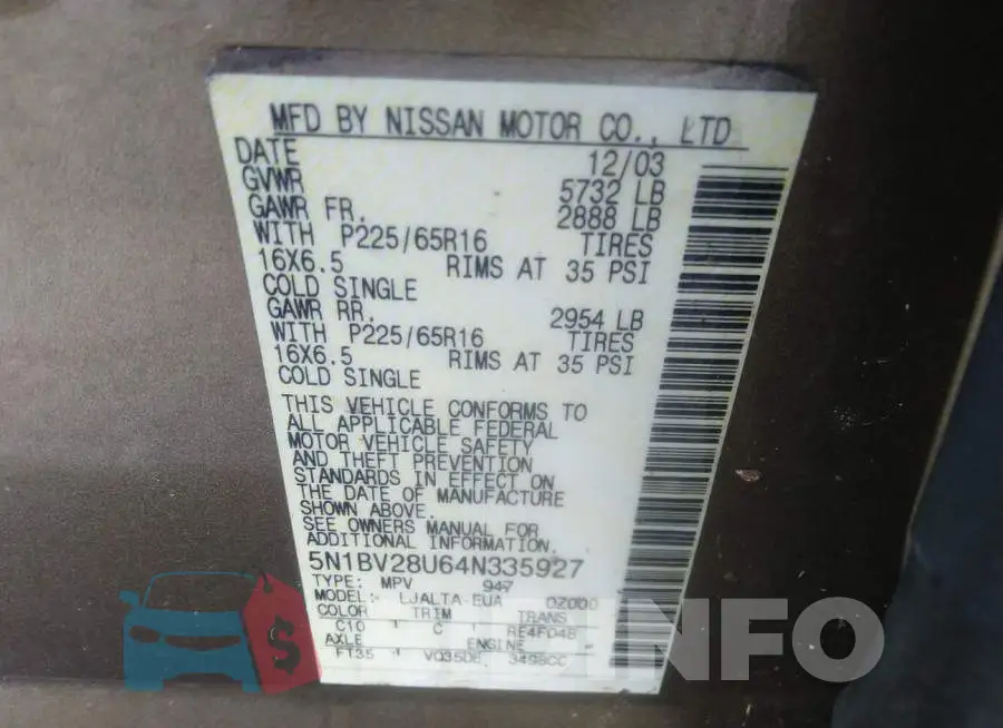 5N1BV28U64N335927 Photo# 9