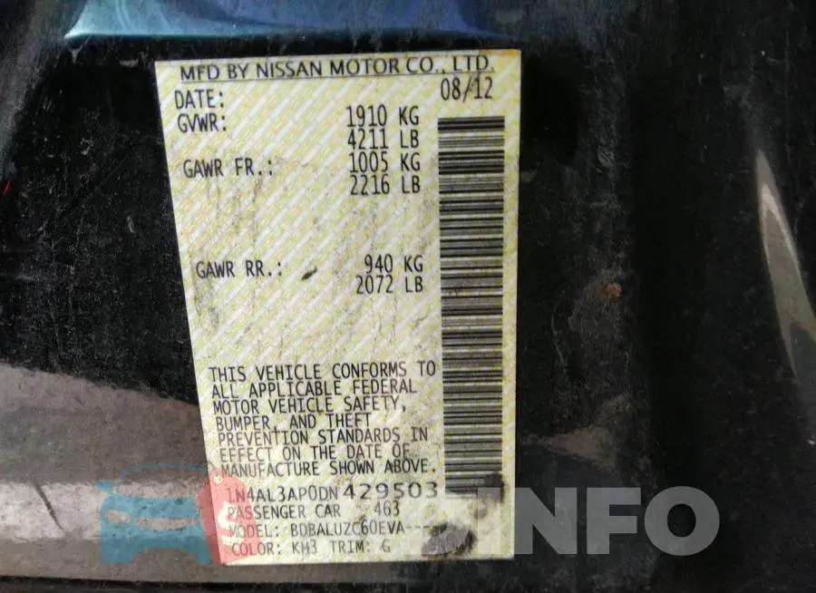 1N4AL3AP0DN429503 Photo# 9